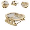 Acrylic Wood Cat Bed Elevated Bed Pet Clear Cats House Rocking Chair Detachable Convenient Kittens Puppies Sofa Cat Accessories