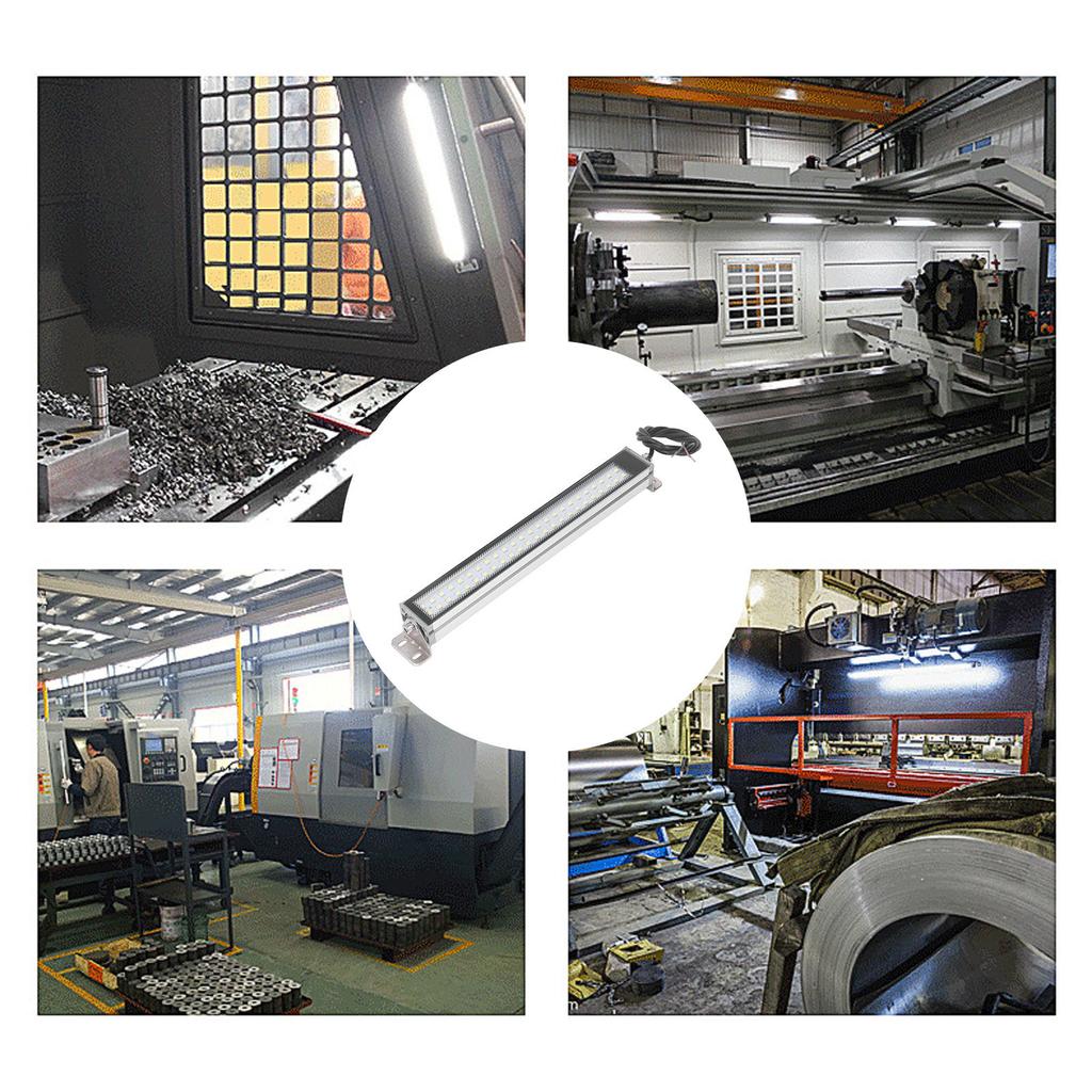 LED Work Light Waterproof Underhood Work Light Rechargeable 1500lm 24‑36V for Lathe Woodworking