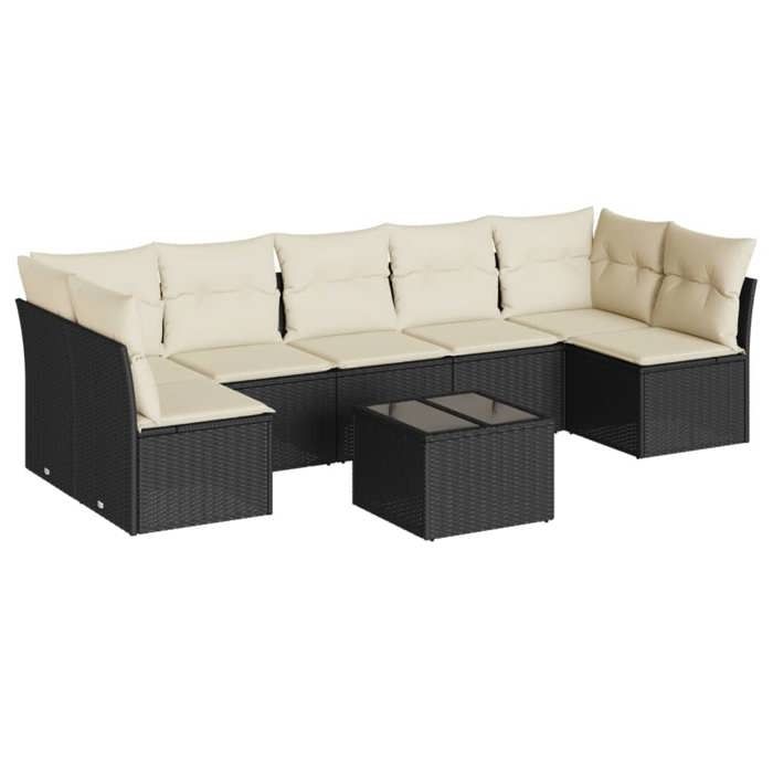 VidaXL Garden Lounge Set with Cushions 8 Pcs, Sofas with Adjustable Feet, Outdoor Furniture Set Patio Terrace, 3249275