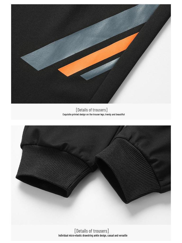 Men's Casual Spring/Autumn Tracksuit: 2024 Loose-Fit Running Cardigan Two-Piece Set