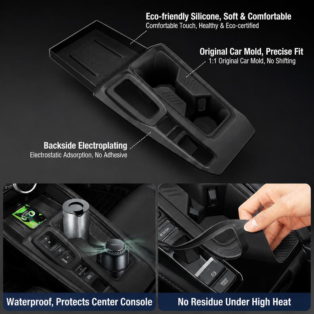 For Honda Accord Custom Black Silicone Center Console Mat | Car Interior Modification Upgrade Accessories