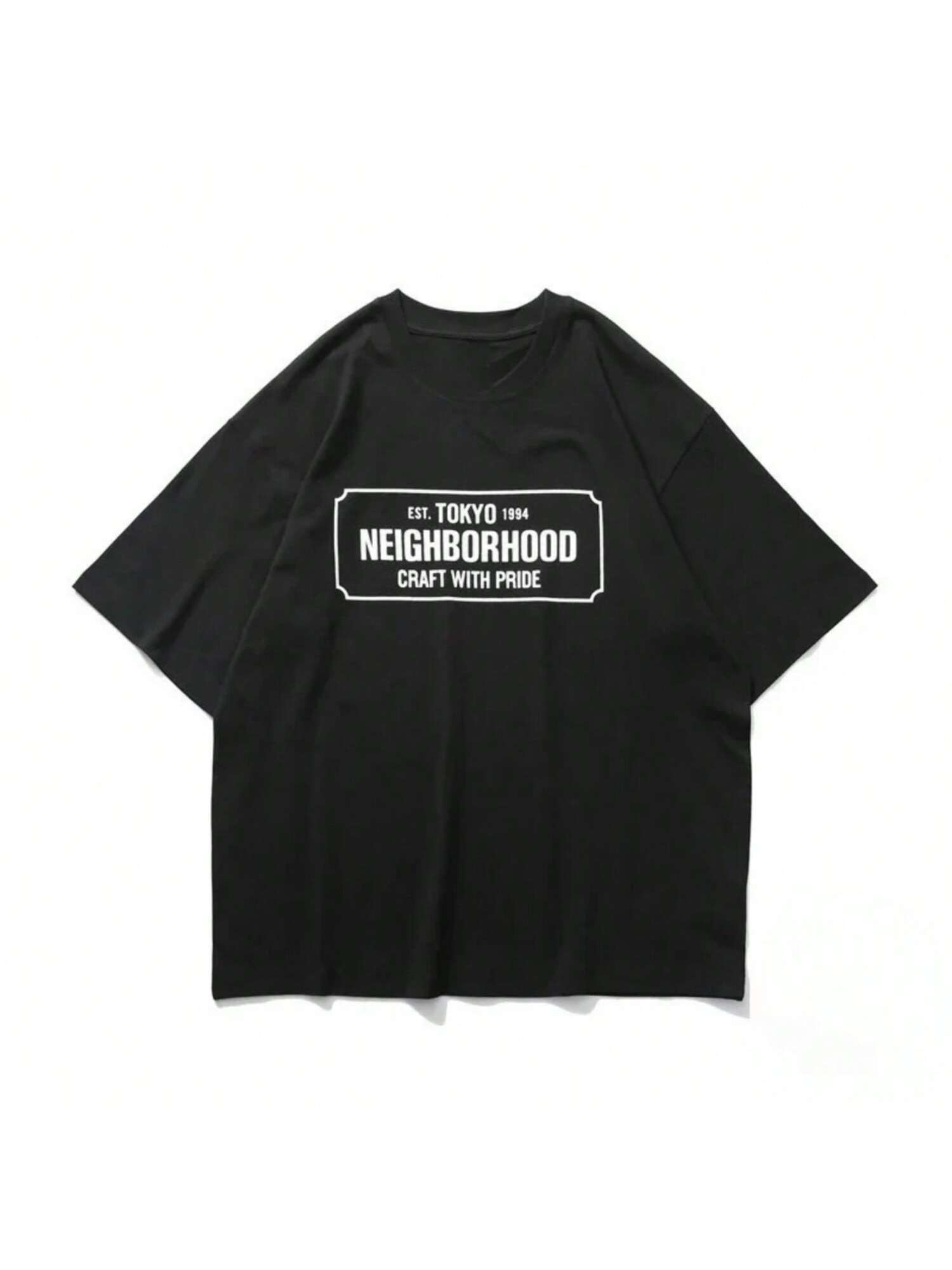 2025Tokyo Japan Craft And Pride Men And Women s T-Shirts Black And White NBHD Cotton Loose T-Shirts Metops T-Shirts S разноцветный