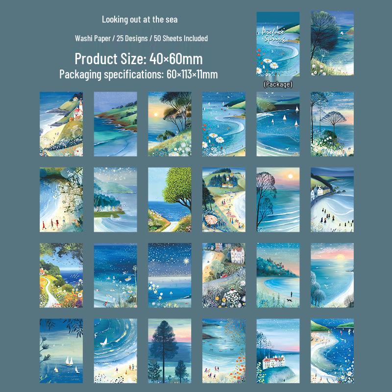 Early Spring Prologue: Scenic Illustration Pack - Headband, Book, Journal, Decorative Materials (4 Styles)