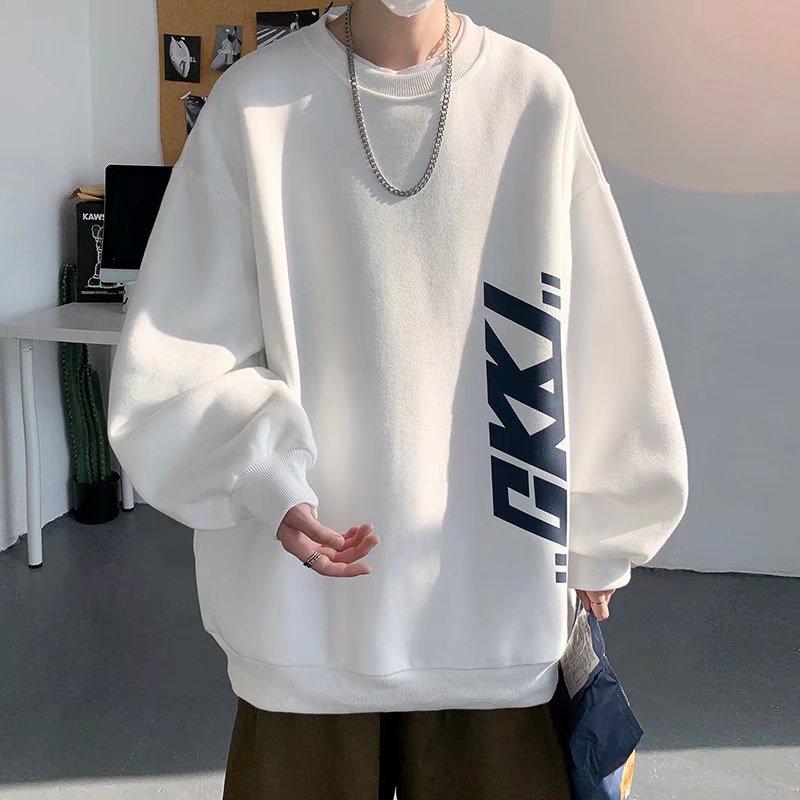 Sweater plus fat plus size men's clothing spring and autumn fashion 2025 new fat man 150kg crew neck long-sleeved t-shirt