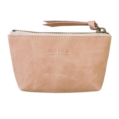 Nafka Couro Acessório Pequeno Fofo Feito no Japão Bolsa Feminina, Estojo, Pequeno, [NFK-72114] (Bege Rosa)