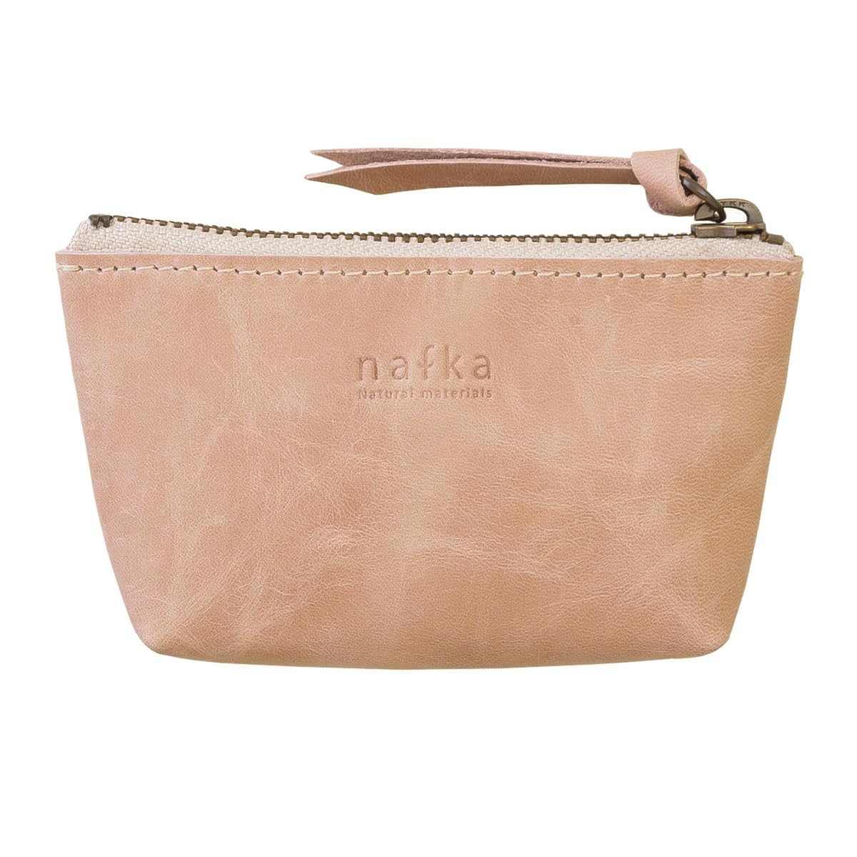 

nafka Leather Cute Small Accessory Made in Japan Women s Pouch, Case, Small, [NFK-72114] (Pink Beige)