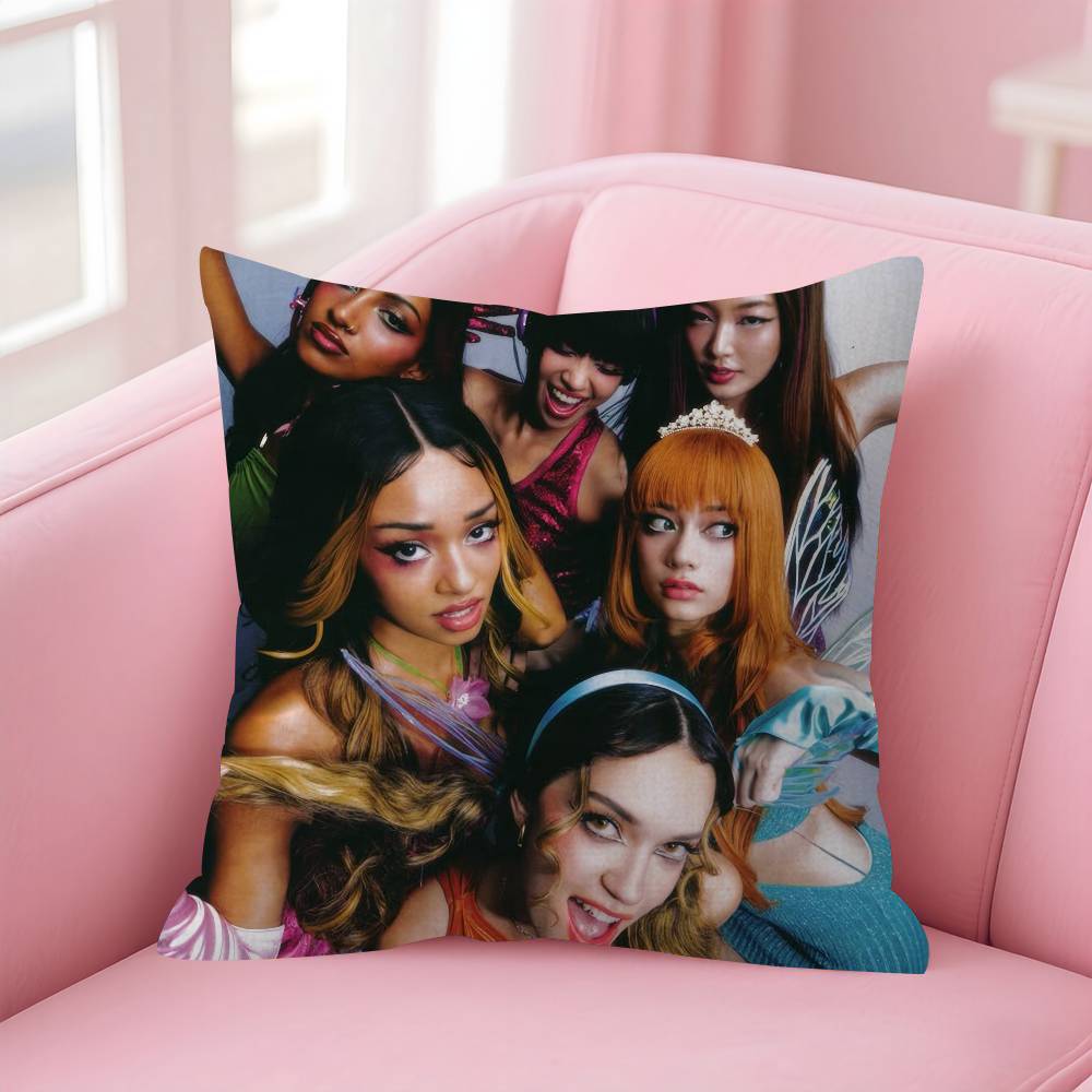 Kpop Hot Girl KKATSEYE Pillowcases Home Bedding Decorative Pillow Cover Wedding Super Soft Pillow Case
