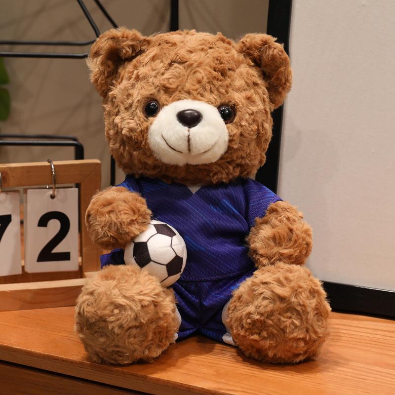 16/23cm Roztomilý fotbalový medvídek plyšová hračka reprezentant národního týmu fotbalová mláďata plyšová panenka měkké vycpané plyšové zvířátko suvenýr