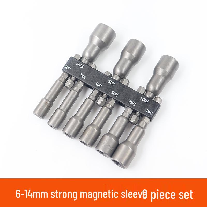 

9-Piece Hex Shank Magnetic Socket Set & 14-Piece Dovetail Bit Set for Electric Drill and Pneumatic Tools