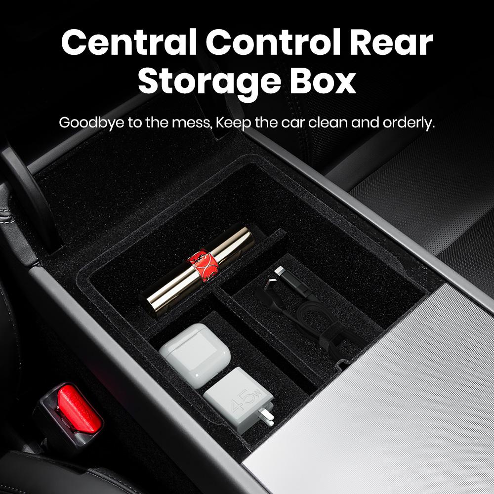 YZ center control storage box Cup Holder for tesla model 3 Y Highland Juniper 25 Organizer Car Accessories Cubby Drawer Interior