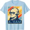 A Ham Alexander Hamilton Retro Distressed Graphic Tee Casual Short Sleeve TShirt for Men Women