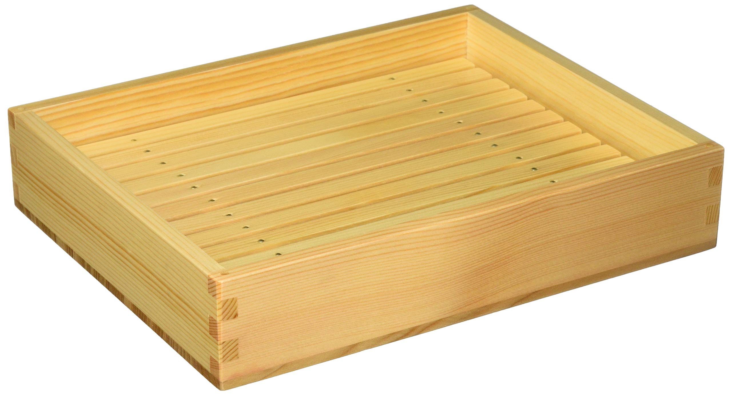 

Мини-бат Ямако из простого дерева, средний, с деревянным ситом, 35594