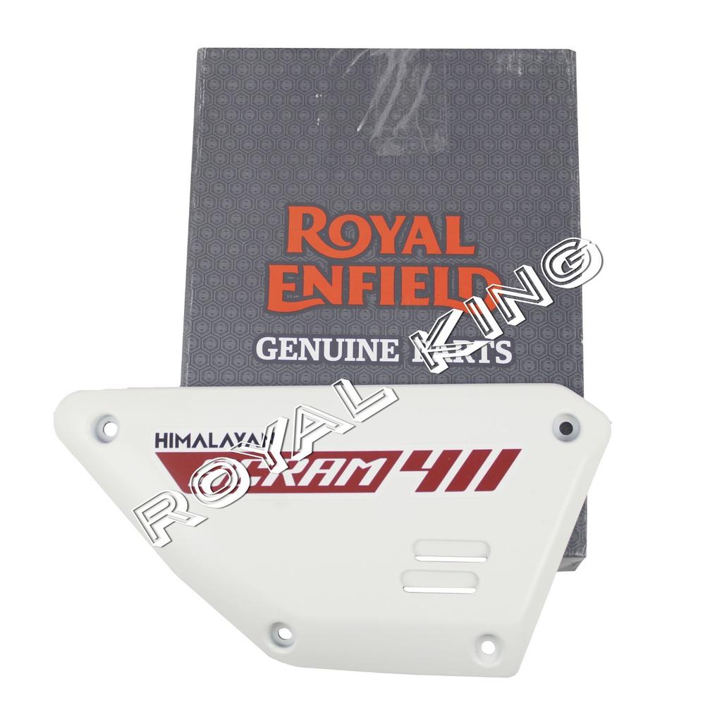 Royal Enfield "White Flame Right Side Panel With Decal" For Scram 411