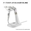 Audio-Technica AT8703 WH Microphone Stand (Desktop/Tabletop) – Adjustable Angle – White