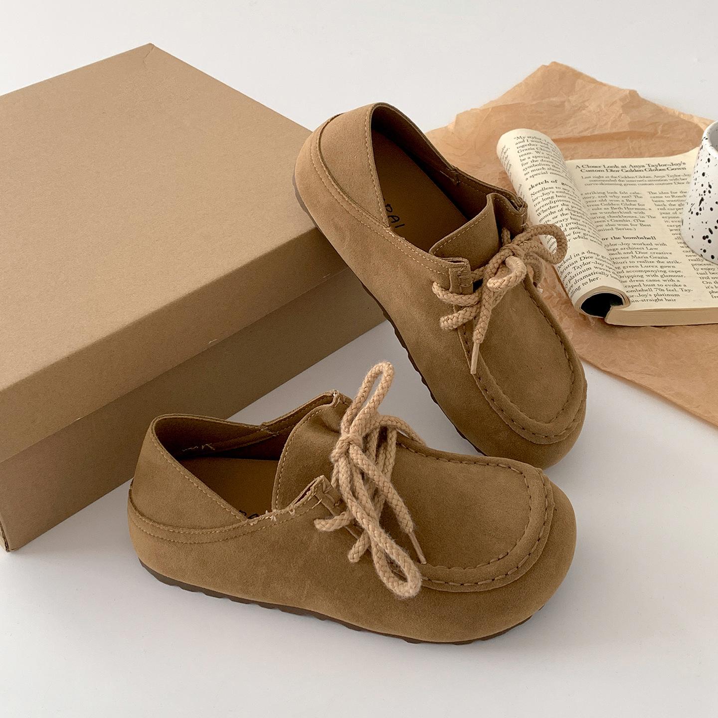 

Popular retro inner height increase flat bottom deep mouth single shoes women s summer 2025 new versatile skirt two wear Birkenstocks 40 хакі