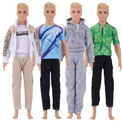Fashion Male Doll Hoodies Casual Wear Long Pants New Handmade Clothes Outfit  30-32CM Doll
