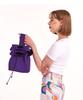 Suin Inverted Pleated Bag - Purple
