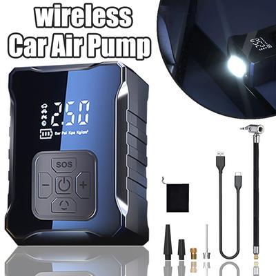 150PSI Electric Air Pump Digital Display Wireless Air Compressor Portable Quick Air Pump Tire Inflator Forr Motorcycle Car Tire