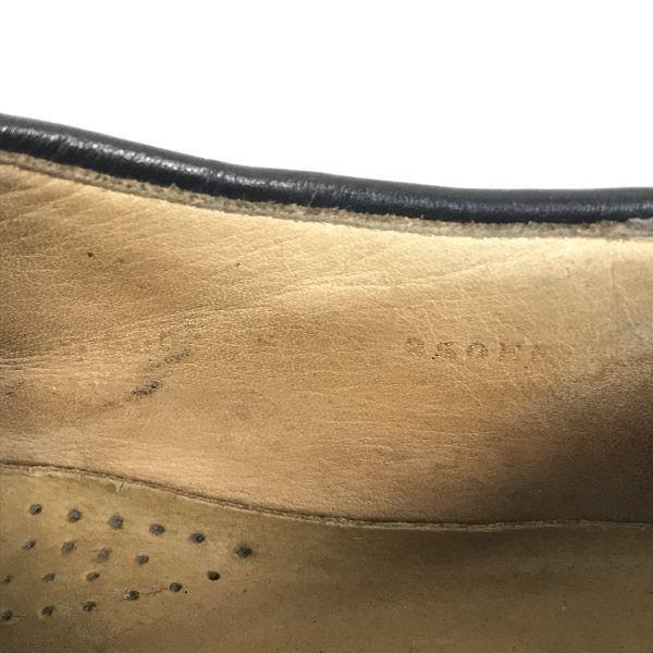 Vintage/REGAL Imperial Grade/Goodyear Welt Leather Wingtip Shoes/25.0EE/Black/Business Dress Shoes(USED)