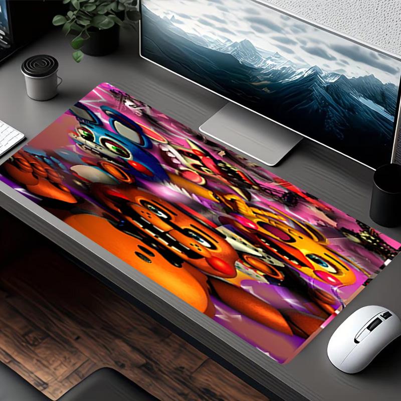 Ποντικοουαλί Five Nights at Freddy's, για Πληκτρολόγιο Pad Laptop PC Mat για Γραφείο Οικιακή Χρήση, Διακόσμηση Γραφείου, Τέλειο Δώρο Γενεθλίων για Παίκτες