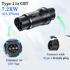 EV Adapter Type 1 to Type 2 EV Charger AC DC Convertor Type 2 to Type 1 Adapter For  Type 2 to GBT EV Charging Accessories