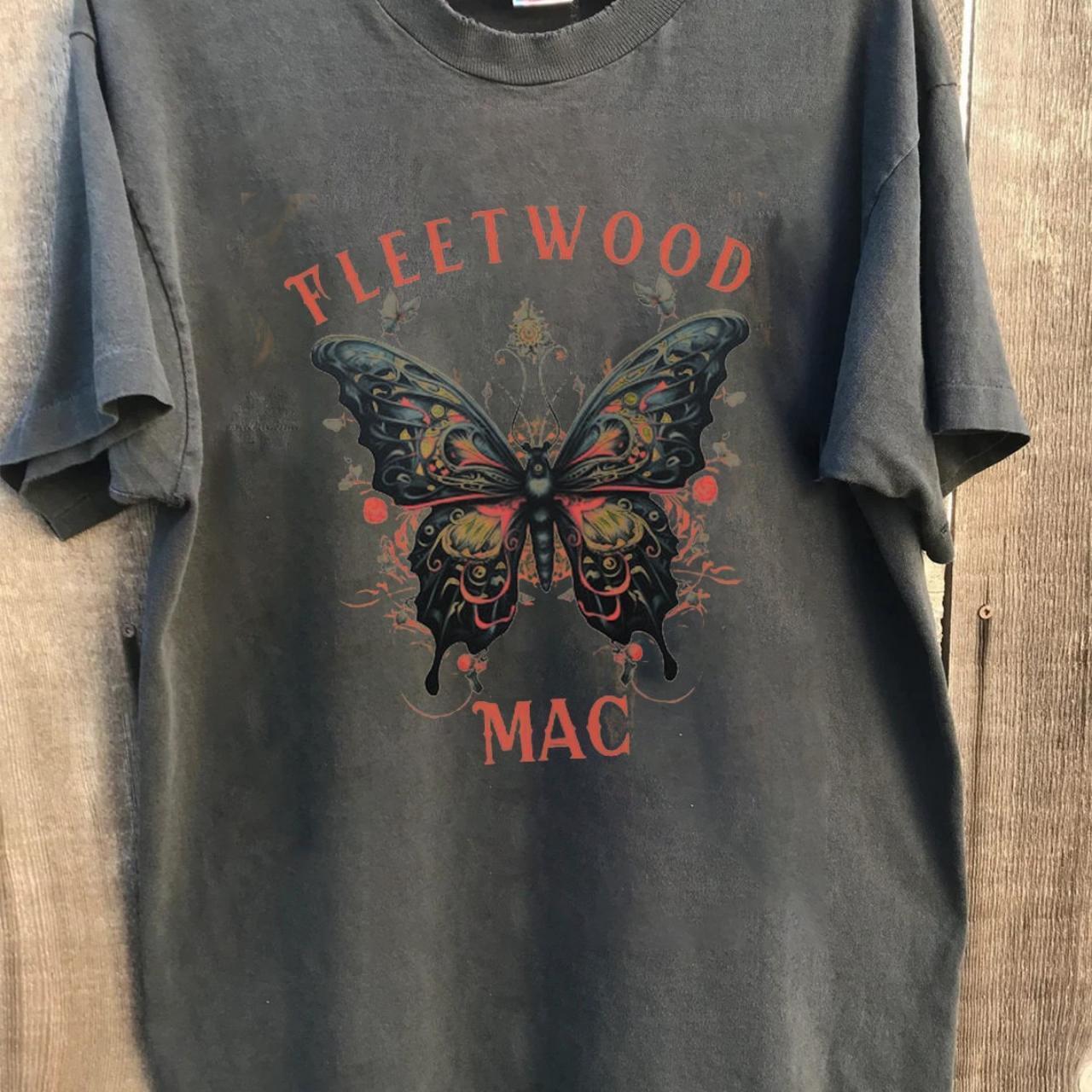Fleetwood Mac Band Tshirt Stevie Nicks Retro Music Unisex Tshirt Reprint KH6698 L