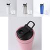 Double Layer Stainless Steel Shaker Bottle With Mixer Ball For Fitness Enthusiasts