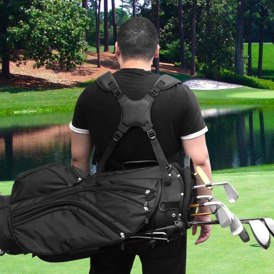 Golf Shoulder Strap Thick Great Load Bearing Shoulder Pad Non-slip Adjustable Strap