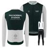 Men Women Cycling Jersey Set Long Sleeve Bib Shorts Breathable Quick Dry Performance Wear