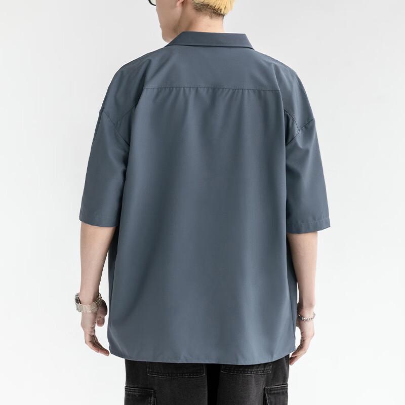 MEDE Men's Ice Silk Short Sleeve Casual Shirt