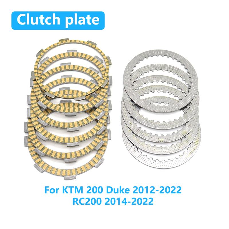 For KTM 200 Duke 2012-2022 RC200 RC 200 2014-2022 Motorcycle Clutch Friction Disc Steel Plate Kit Accessories