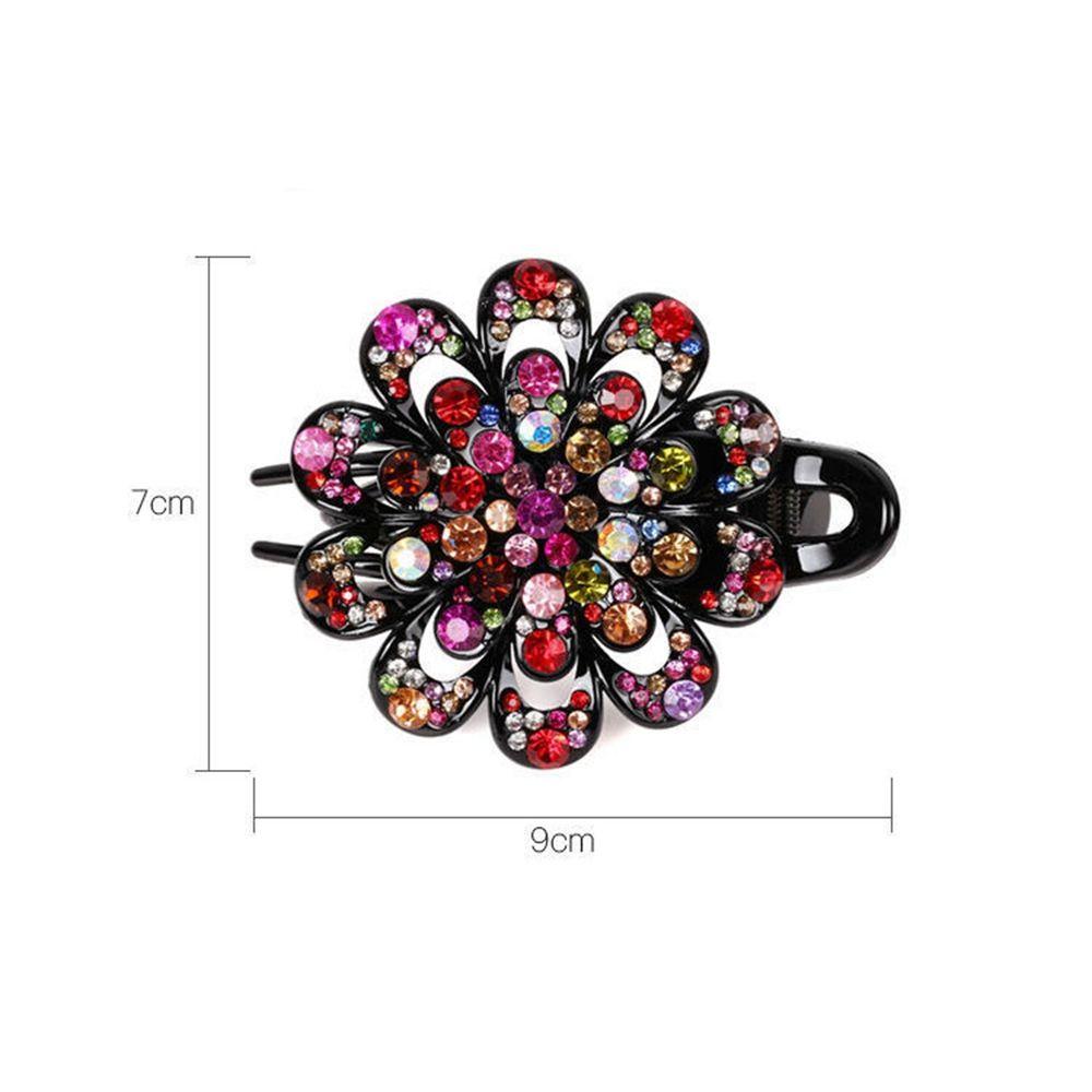 Headwear Korean Style Hairpin Female Hair Accessories Rhinestone Duckbill Clip Flower Hair Clip