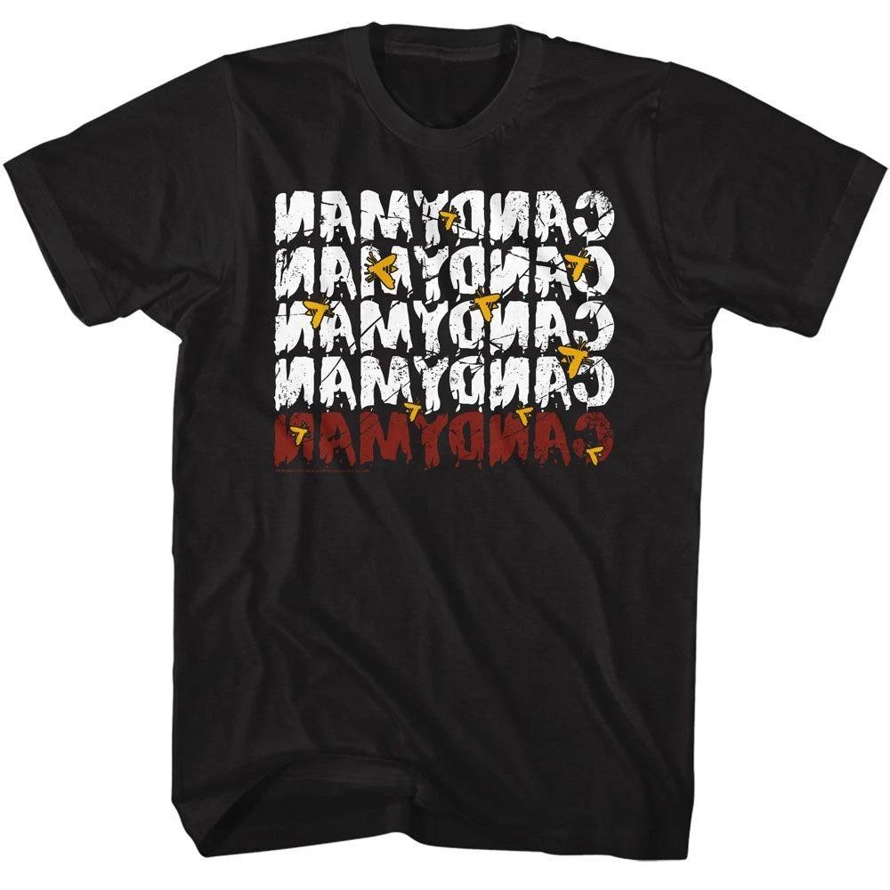 Candyman - Mirror Repeat - American Classics - Solid Black Short Sleeve T- 120