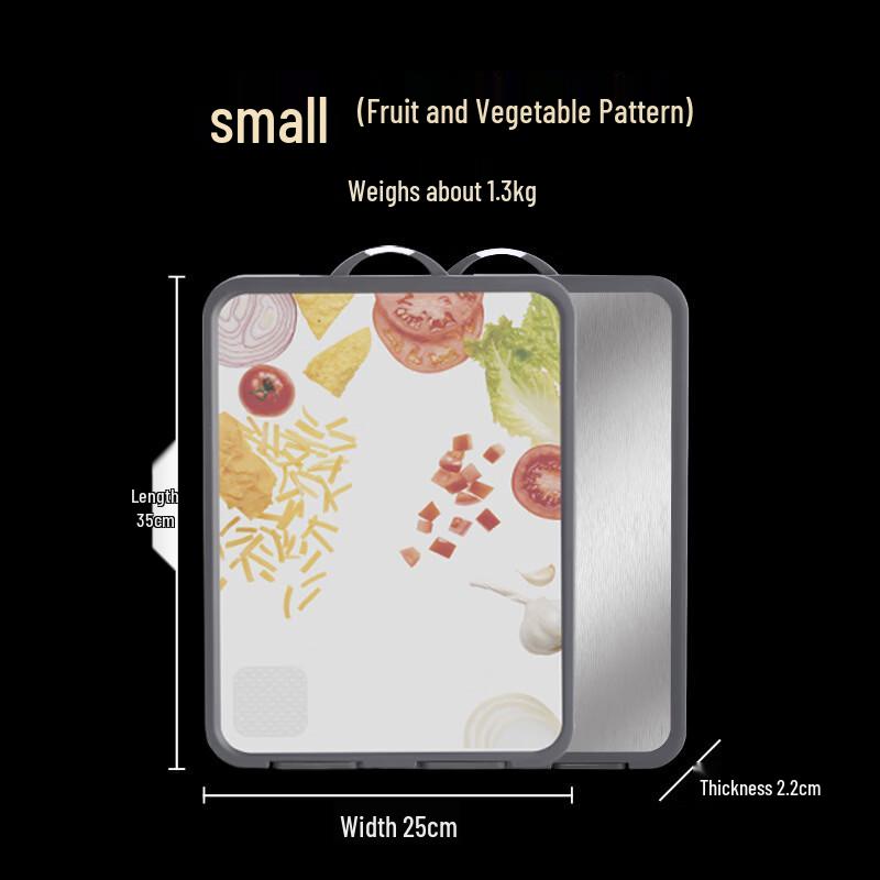 

Yipan 304 Stainless Steel Double-Sided Standing Cutting Board