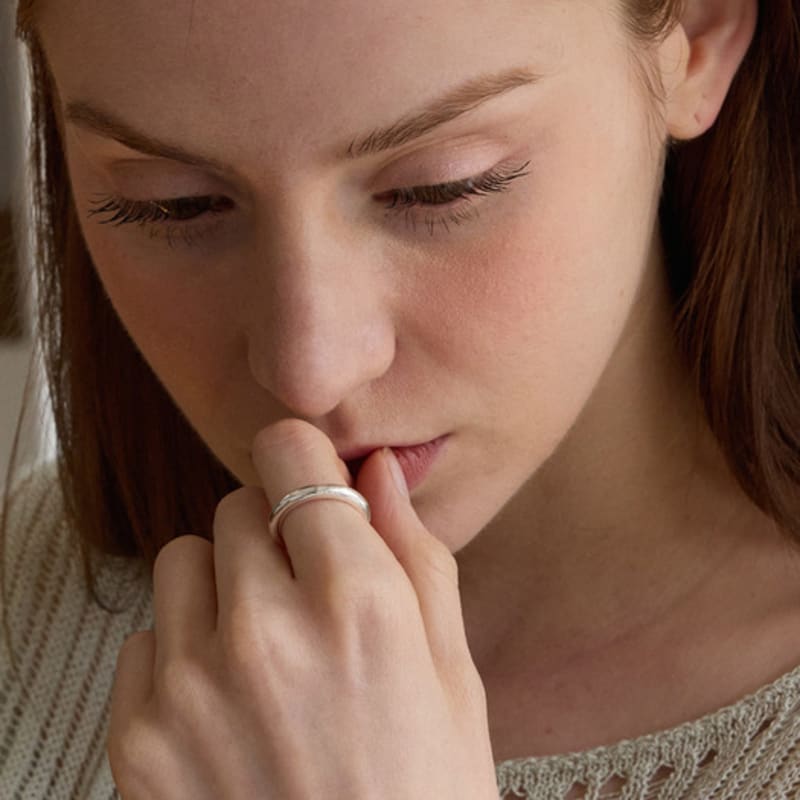 PAIGEFLYNN JEWELRY [925 Silver] Plain Engagement Ring