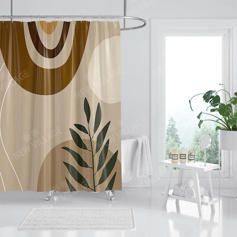 Vodotěsný látkový sprchový závěs Koupelnové závěsové doplňky 180x200 Koupelnový závěs do sprchy 240*200 severský boho dekor 240x200