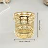 1Pcs New European-style Metal Makeup Brush Storage Tube, Home Office Pen Holder, Dressing Table Beauty Brush Bucket, Decorative Ornament Vase