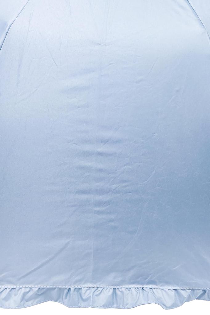 Rose Sangyo RIC 55cm Folding Jump UV 61553612 Umbrella, Sun/Rain/Sun Protection, Protection, Windproof, Ruffled, Blue,