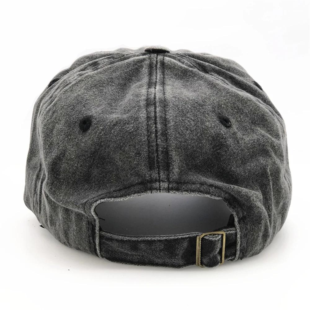 Unisex Cotton Baseball Cap Fashion Embroidery Soft Top Retro Snapback Hat