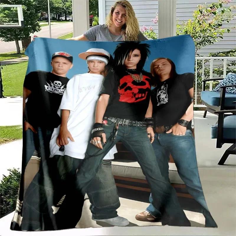 3D Tokio Hotel band printed blanket Kids Warm blanket Flannel Soft Cozy Blankets Sofa Bed Blanket Travel Blankets Birthday Gift