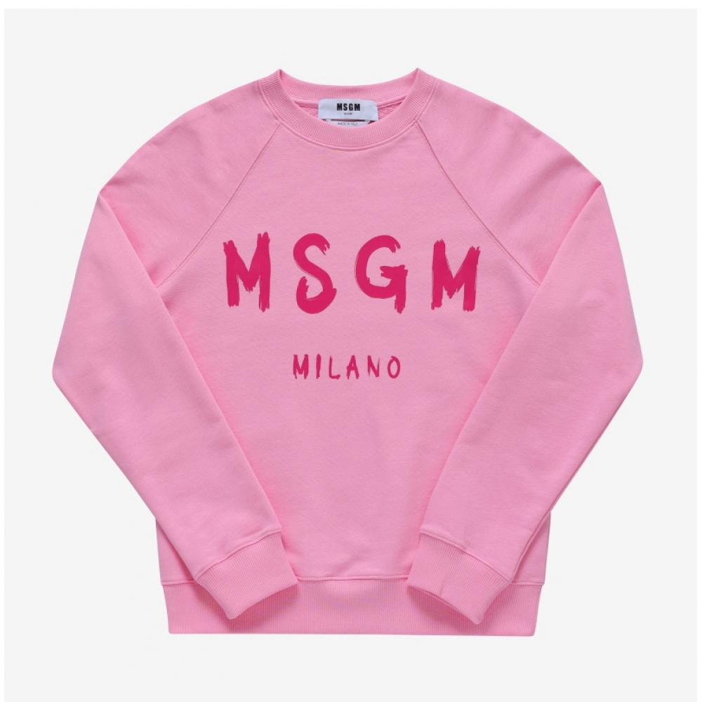 MSgm 3541mdm513 237799 12 BruShed Logo Women S SweatShirt