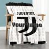 Juventus Customize Text Blanket Multi-purpose Customizable Blanket Soft Warm Cozy Throw For Office Chair Chair Nap Seaside Four Seasons Multipurpose