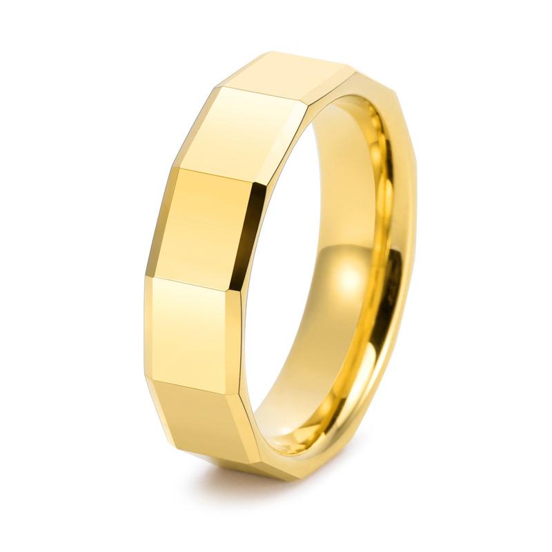 2026 Ring Personalized Cut 18K Jewelry Men's Scratch Resistant Index Finger Ring Jewelry
