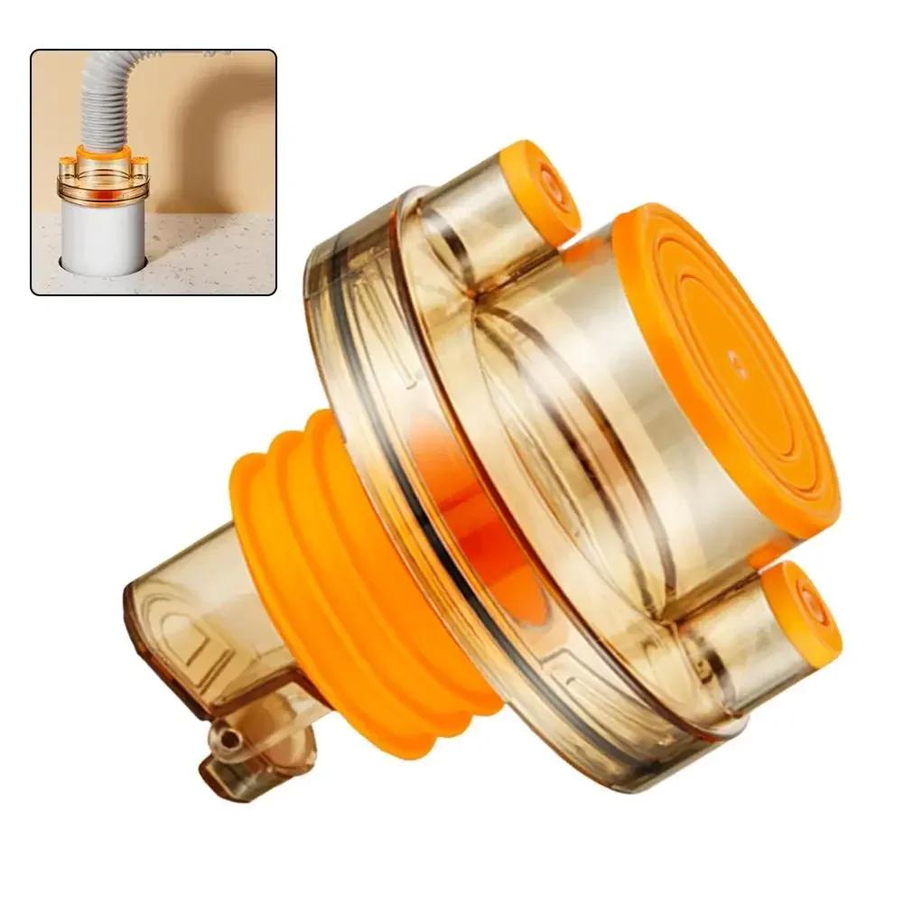 1pcs Kitchen Sink Three-way Filter Drain Adapter Fast Smell-Free Triple Seal Design 50/75mm Filter Drain Pipe Adapter