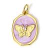 1 Piece Brass Concise Brass Moon Lighting Charms For Jewelry Making 18K Real Gold Plated Irregular Pentagram Star Enamel Pendant