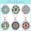 Life Of Tree Stainless Alloy Steel Locket Pendant Aroma Diffuser Necklace