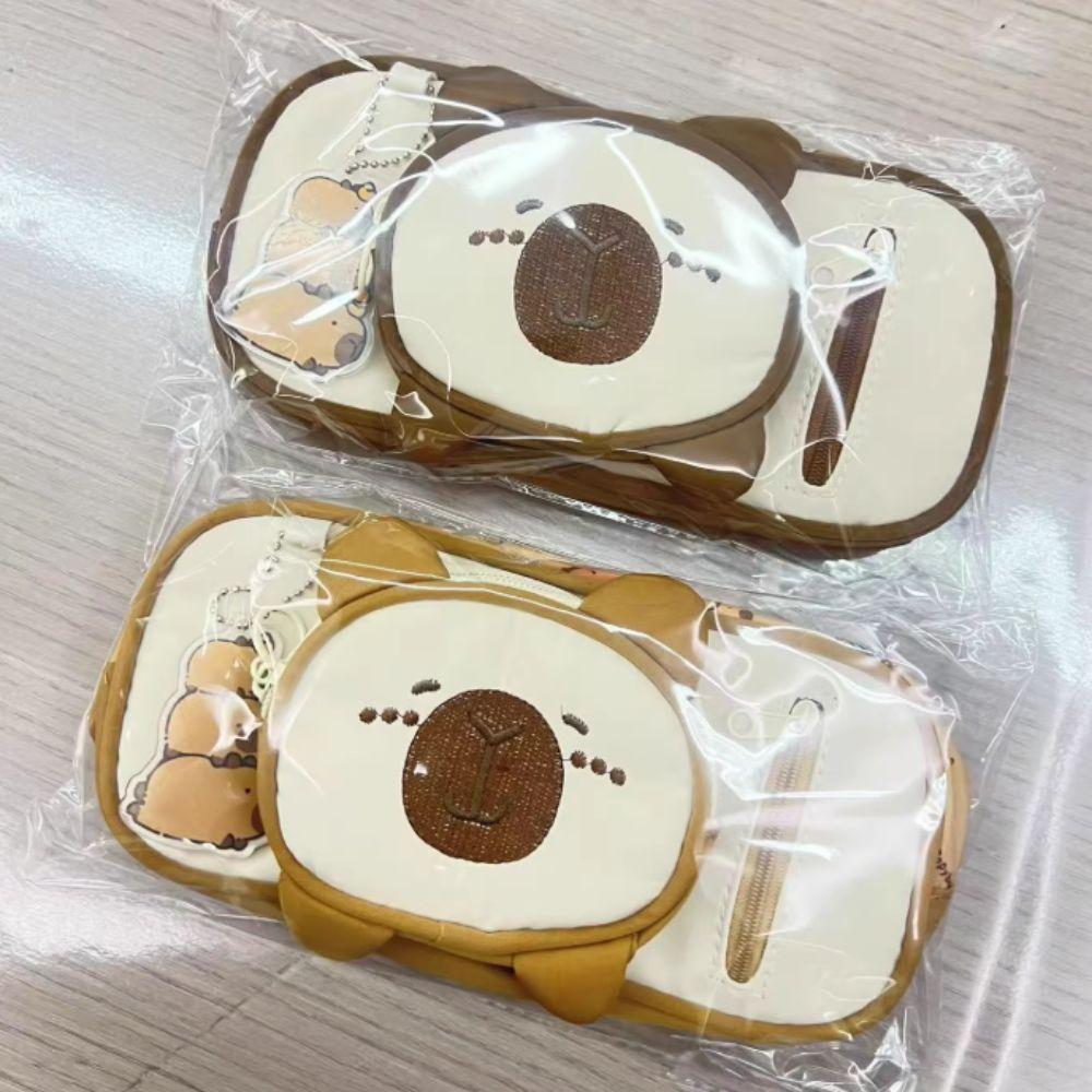 Large Capacity Capybara Pen Bag Detachable Cartoon Pencil Case Lovely Capybara Pencil Case Student