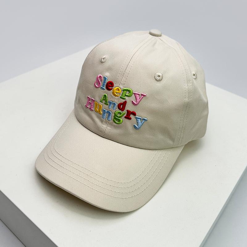 New Men Women Korean Letter Embroidery Baseball Hats Sunshade Versatile Breathable Snapback Caps Fashion Street Ins Recreational