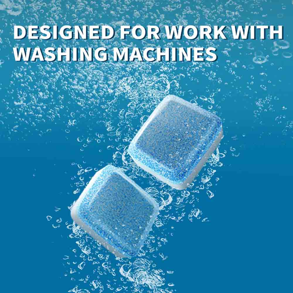 12 Pieces Of Washing Machine Cleaning Front Loading Washer Cleaner Cleaning for Removing Dirt Deep Cleaning and Instant Cleaning