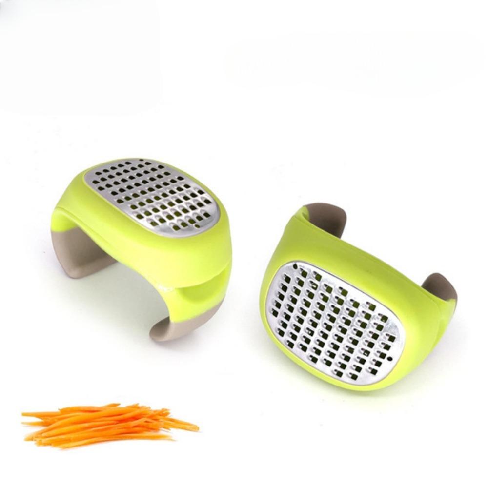 Circular Sharp Garlic Press Durable Easy Clean Stainless Steel Planer Tool For Ginger Garlic Cheese Vegetables Kitchen Gadgets